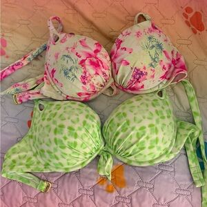 Victoria's Secret Pink and Green Bikini Strap